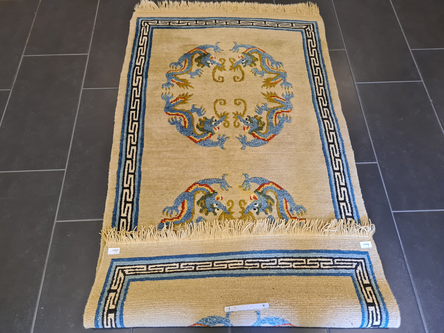 Antiker Handgeknüpfter Orientteppich - Tibet Teppich 171X95cm