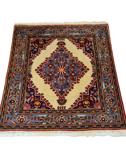 Handgeknüpfter Orient-/Perserteppich Sarough Hamadan 121X112cm