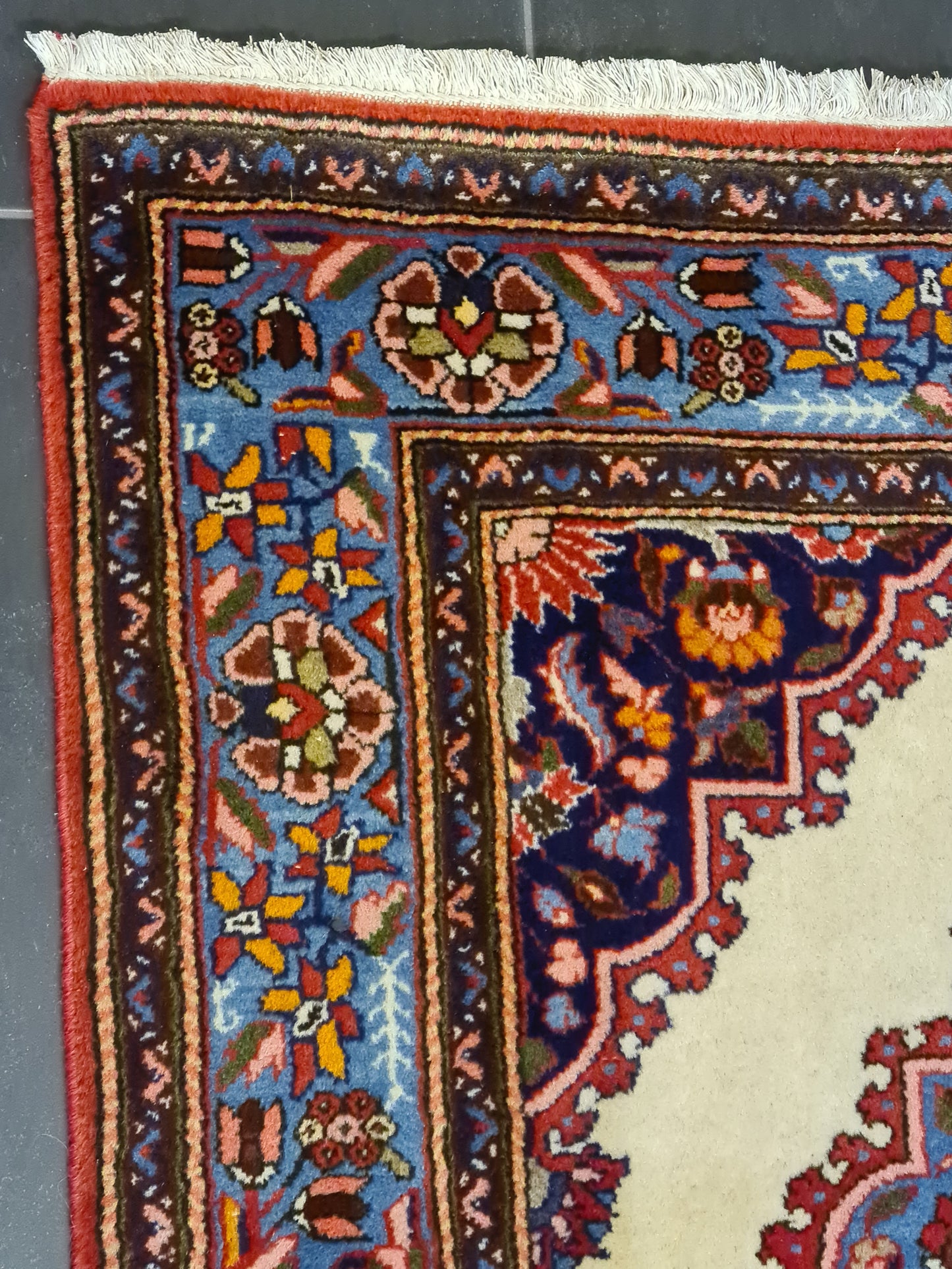 Handgeknüpfter Orient-/Perserteppich Sarough Hamadan 121X112cm