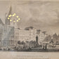 Original Stahlstich "Der Alte Markt zu Köln" von Lange/Kolb, ca. 1835