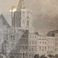 Original Stahlstich "Der Alte Markt zu Köln" von Lange/Kolb, ca. 1835