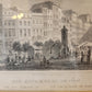 Original Stahlstich "Der Alte Markt zu Köln" von Lange/Kolb, ca. 1835