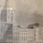 Original Stahlstich "Der Alte Markt zu Köln" von Lange/Kolb, ca. 1835