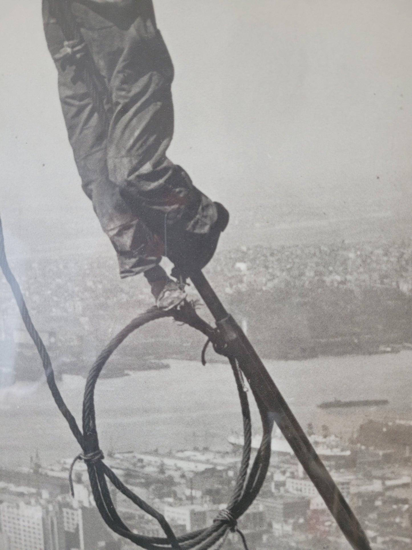 Original Grafik Bauarbeiter am Empire State Building New York City