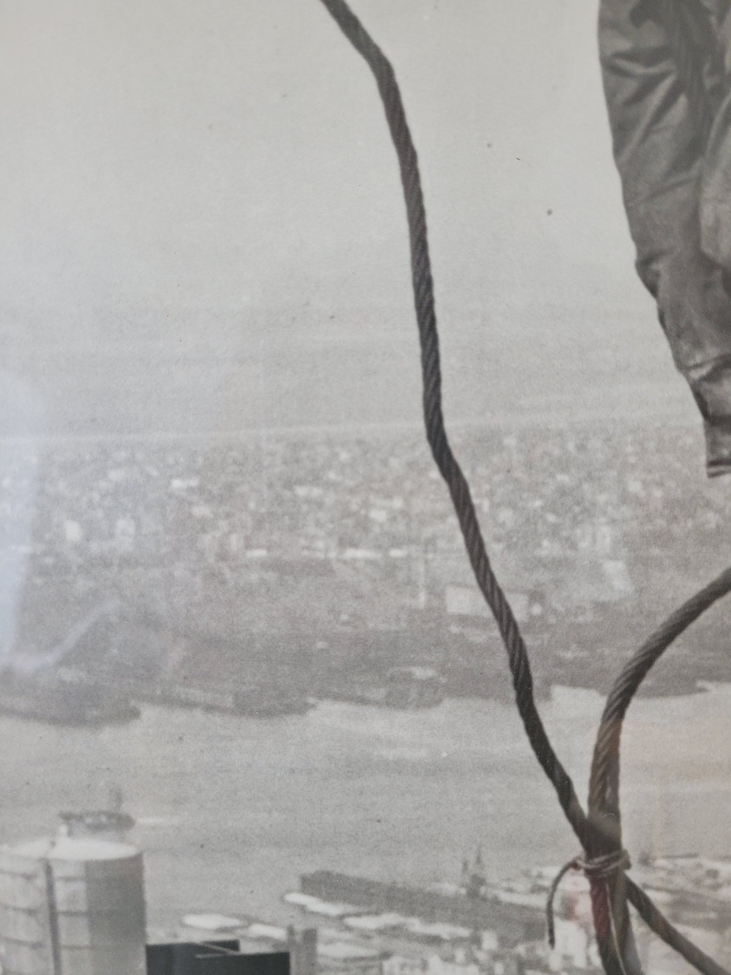 Original Grafik Bauarbeiter am Empire State Building New York City