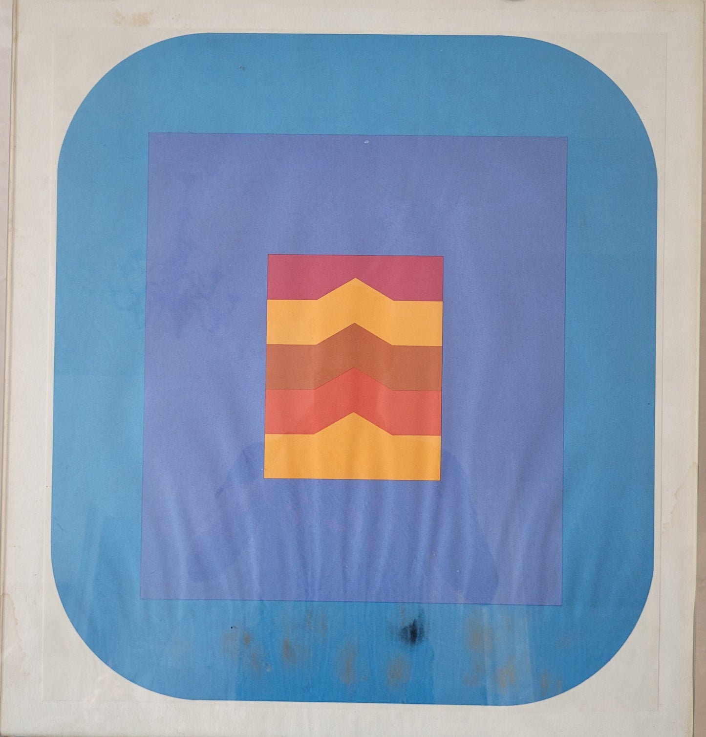 Georg Karl Pfahler Original Serigraphie (1968) 50x36 cm