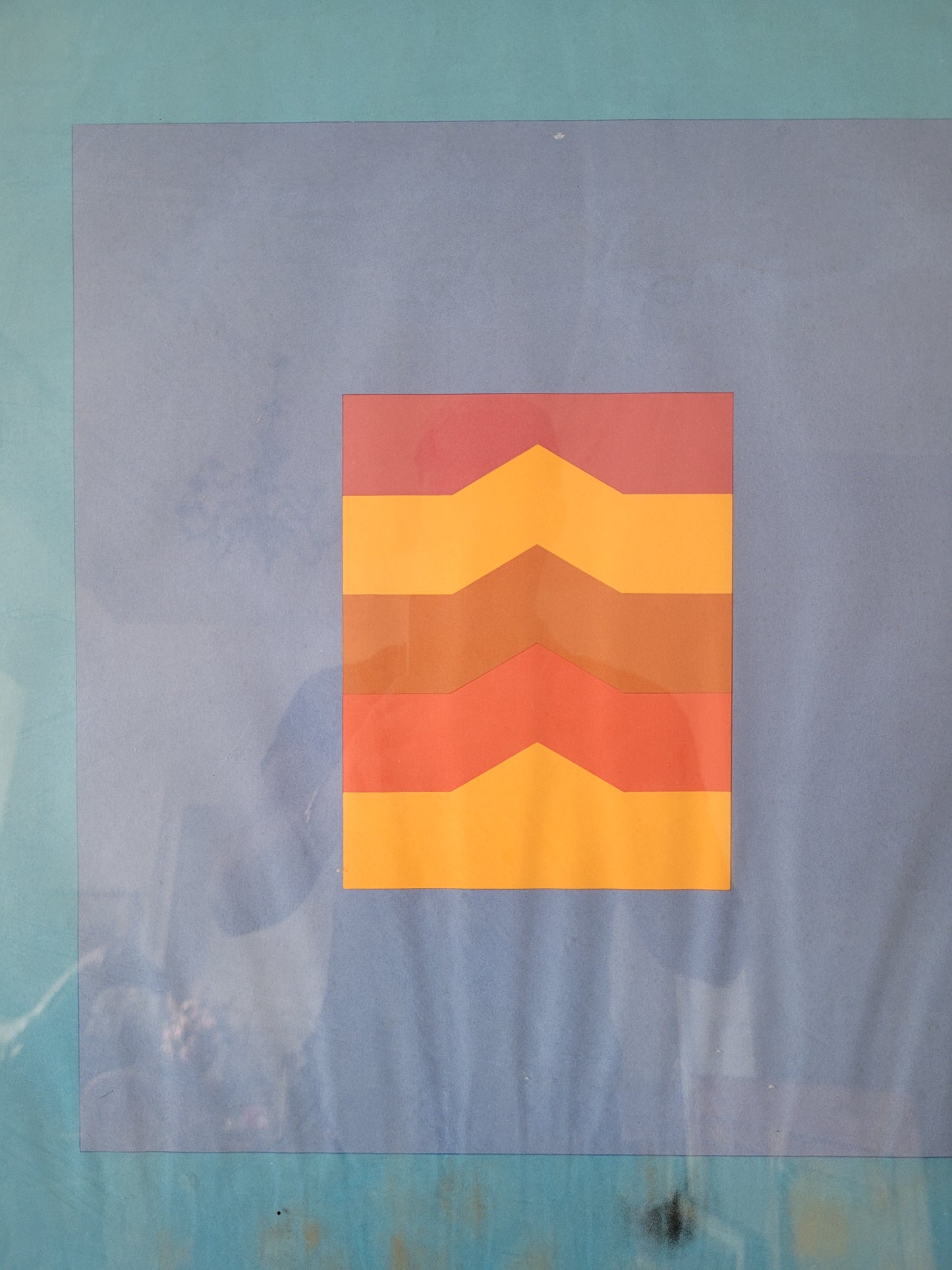 Georg Karl Pfahler Original Serigraphie (1968) 50x36 cm