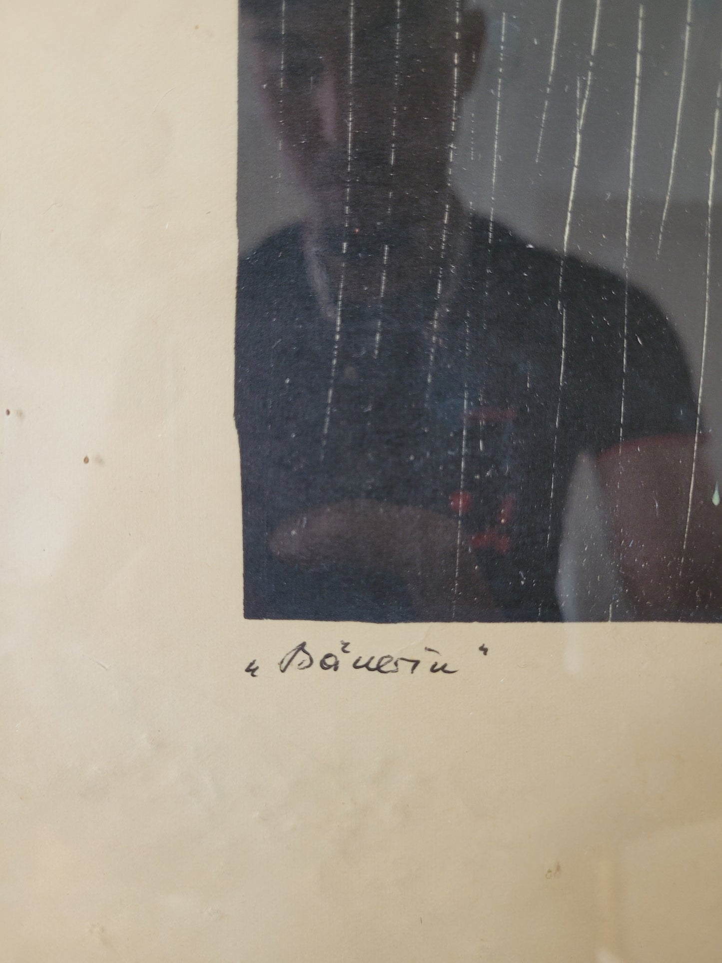 Original hochwertiger Holzschnitt einer Bäuerin 50x40 cm