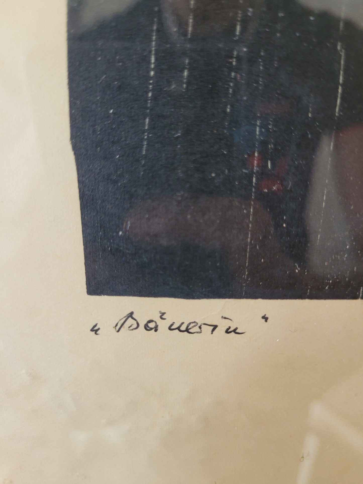 Original hochwertiger Holzschnitt einer Bäuerin 50x40 cm