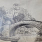 Frank Hurd Original Grafik Wetheral Lanercost Bridge (1970)