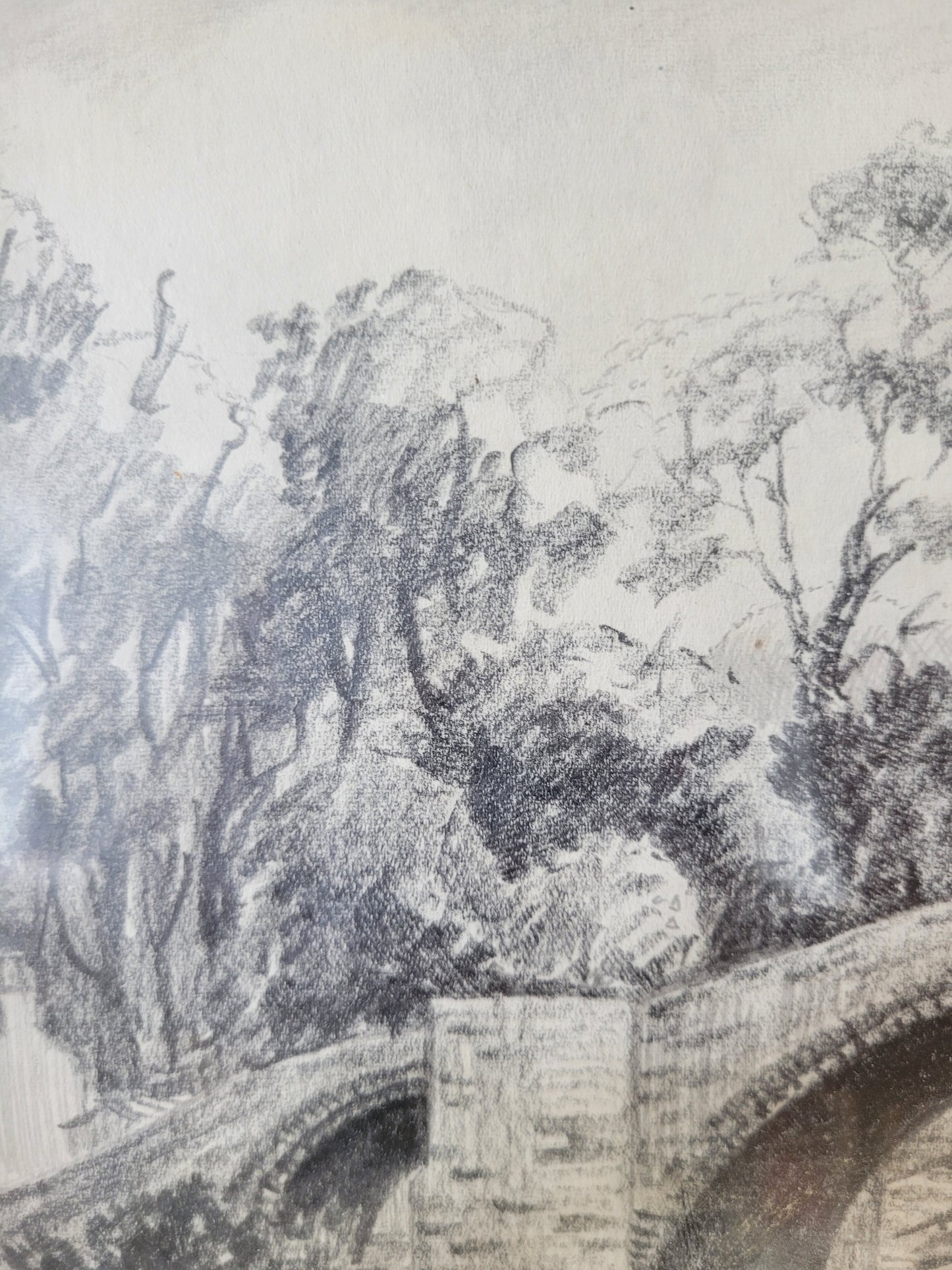 Frank Hurd Original Grafik Wetheral Lanercost Bridge (1970)