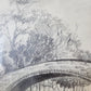 Frank Hurd Original Grafik Wetheral Lanercost Bridge (1970)