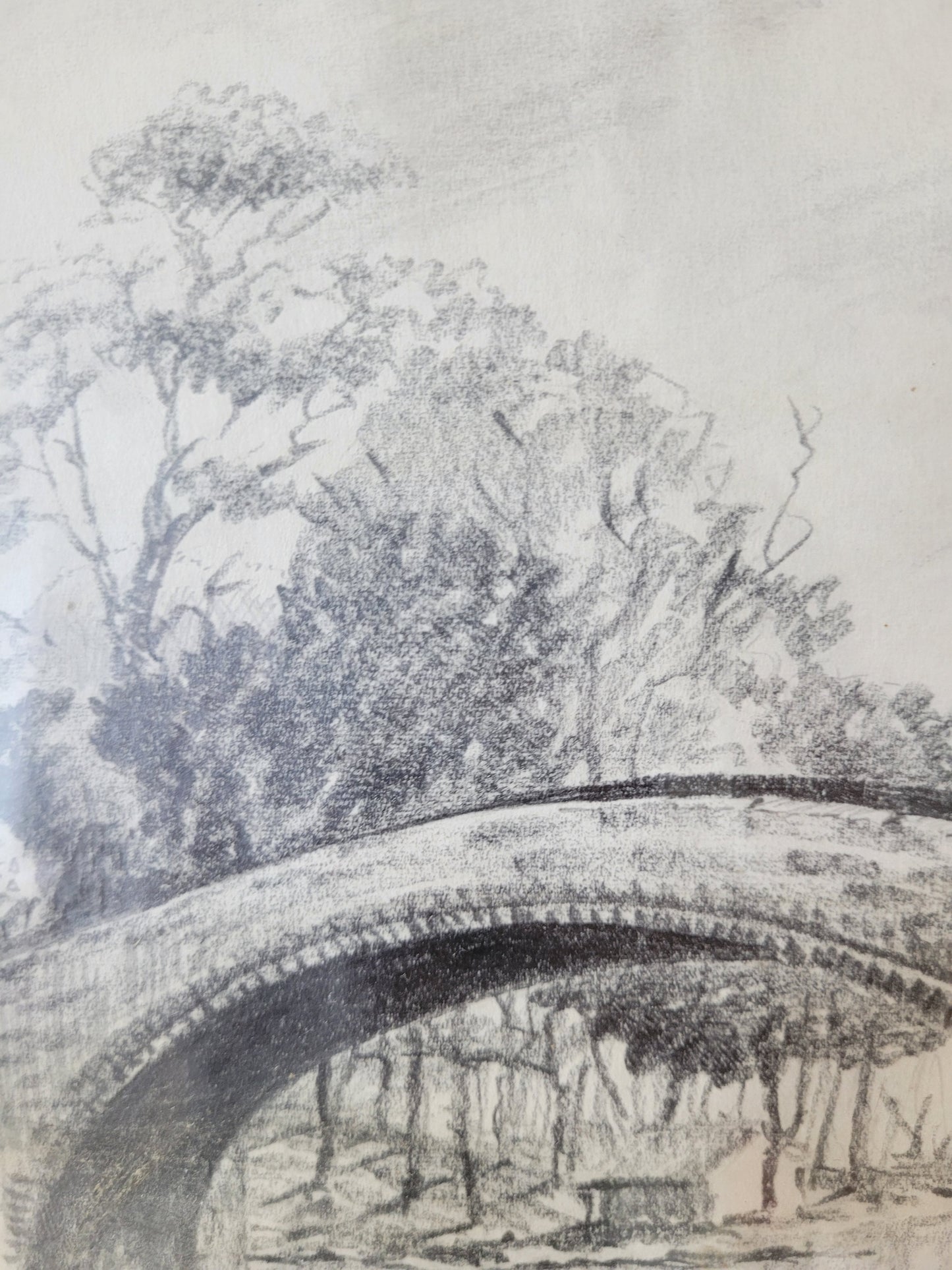 Frank Hurd Original Grafik Wetheral Lanercost Bridge (1970)