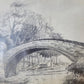 Frank Hurd Original Grafik Wetheral Lanercost Bridge (1970)