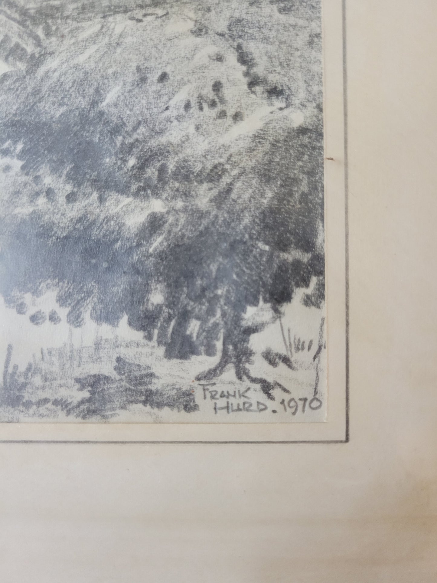 Frank Hurd Original Grafik Wetheral Lanercost Bridge (1970)