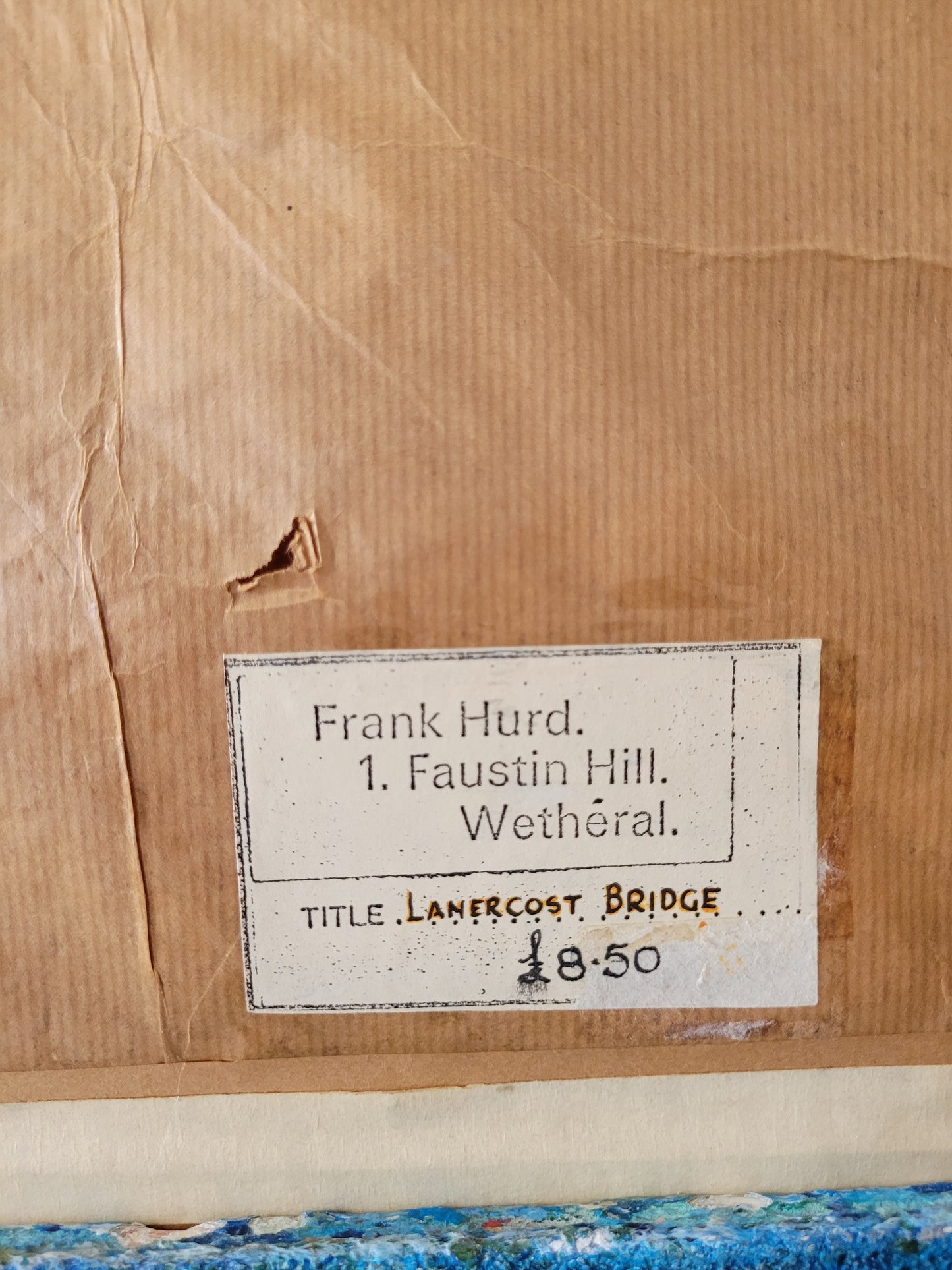 Frank Hurd Original Grafik Wetheral Lanercost Bridge (1970)