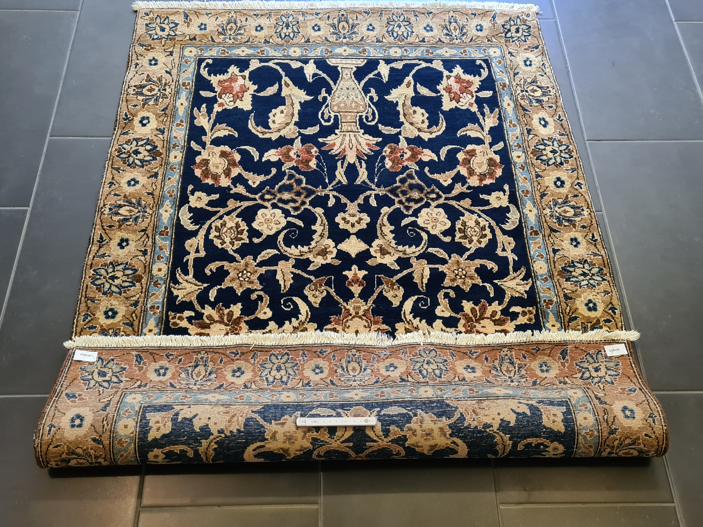 Handgeknüpfter Orientteppich Persischer Isfahan Najafabad 146X106cm