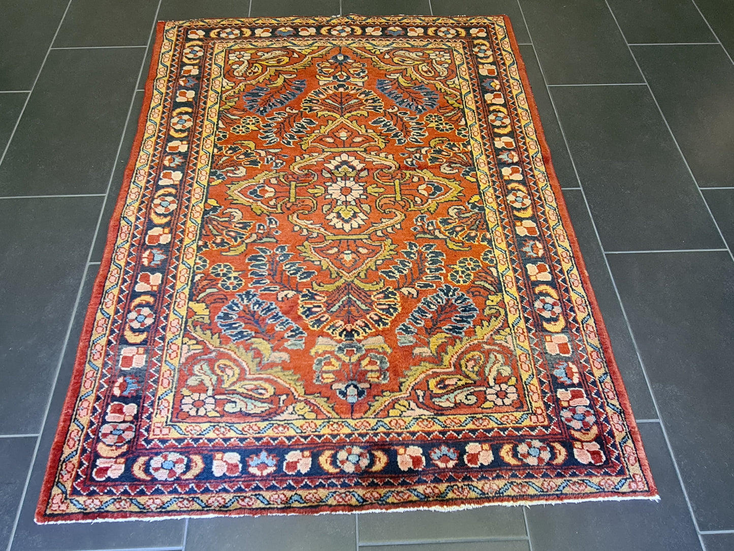 Handgeknüpfter Orientteppich Persischer Sarough Lilian 152X113cm
