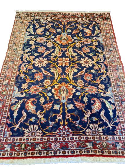 Feiner Handgeknüpfter Orientteppich - Isfahan Najafabad Teppich 147X109cm