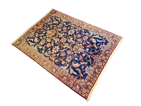 Feiner Handgeknüpfter Orientteppich - Isfahan Najafabad Teppich 147X109cm