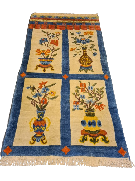 Besonderer Handgeknüpfter Orientteppich - Tibet Sammler Teppich 174X90cm