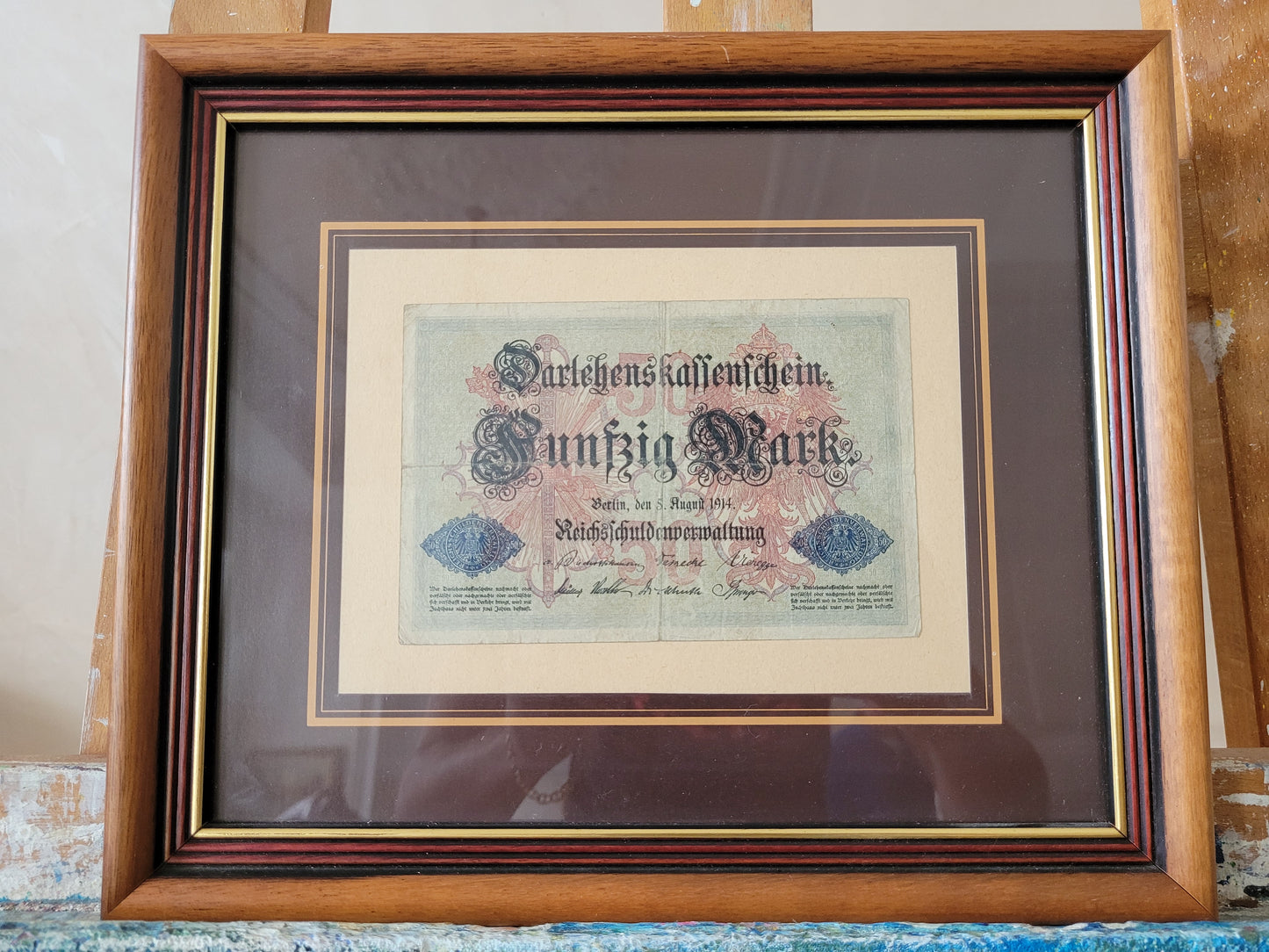 Darlehenskassenschein Fünfzig Mark Berlin 1914 Reichsschuldenverwaltung