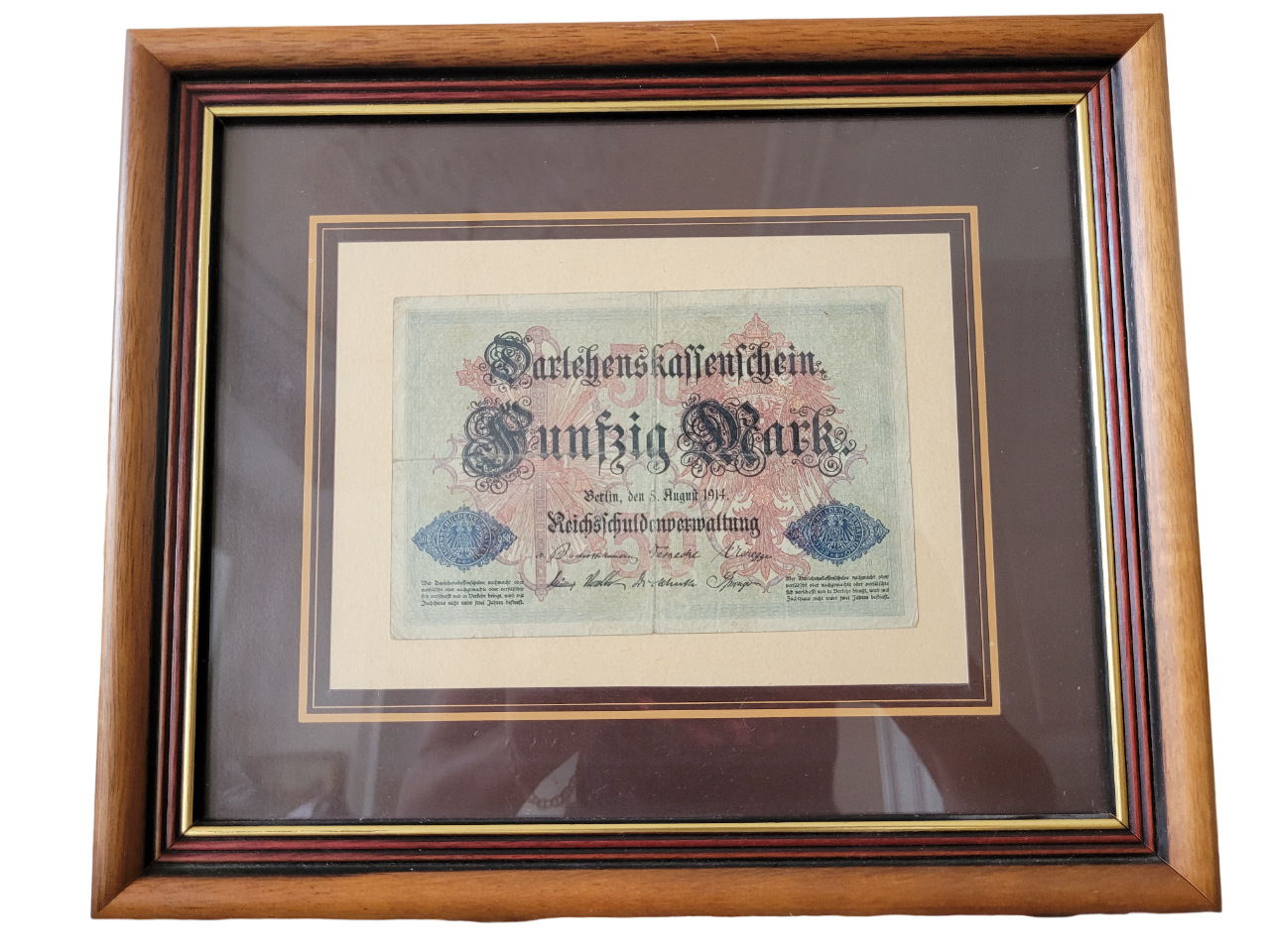 Darlehenskassenschein Fünfzig Mark Berlin 1914 Reichsschuldenverwaltung