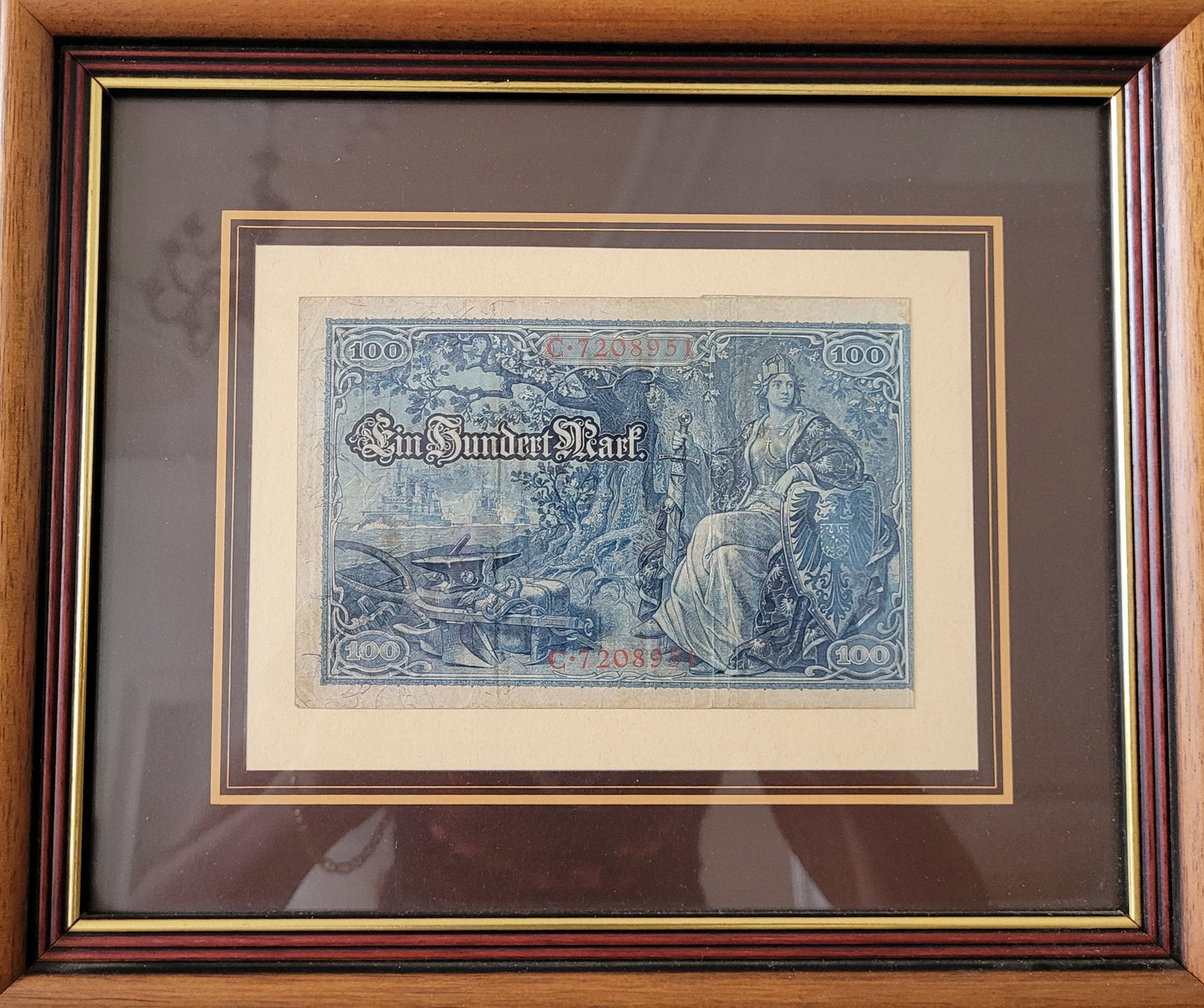 Originaler 100 Mark Geldschein aus Deutschland 1910