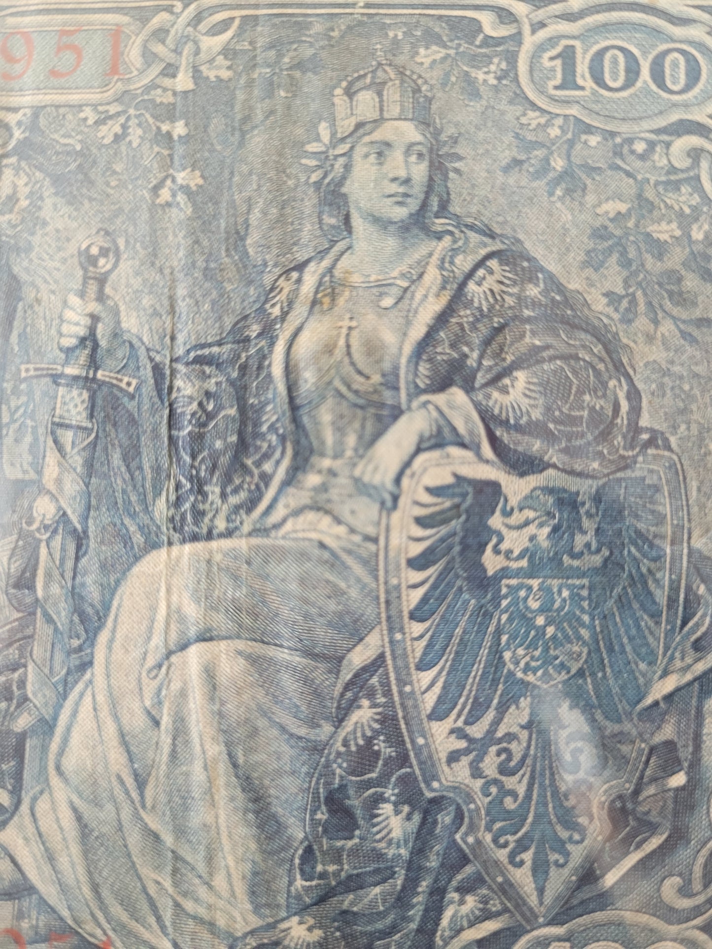 Originaler 100 Mark Geldschein aus Deutschland 1910