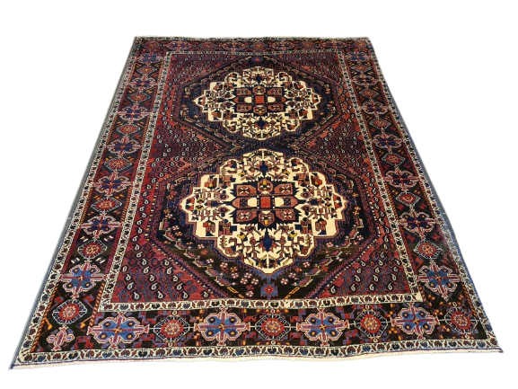 Handgeknüpfter Orientteppich Perser Teppich Afshari 202X148cm