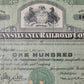 Original Aktie The Pennsylvania Railroad Company 100 Anteile 1951