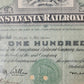 Original Aktie The Pennsylvania Railroad Company 100 Anteile 1951