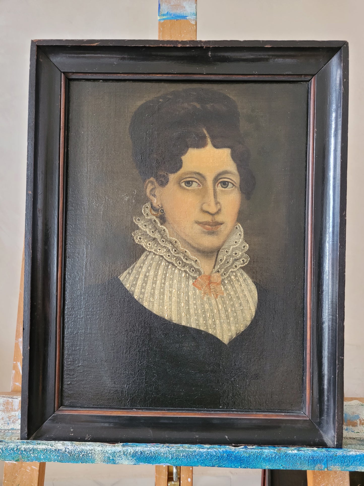 Europäische Schule (XX) Porträt einer Frau 45 x 35 cm