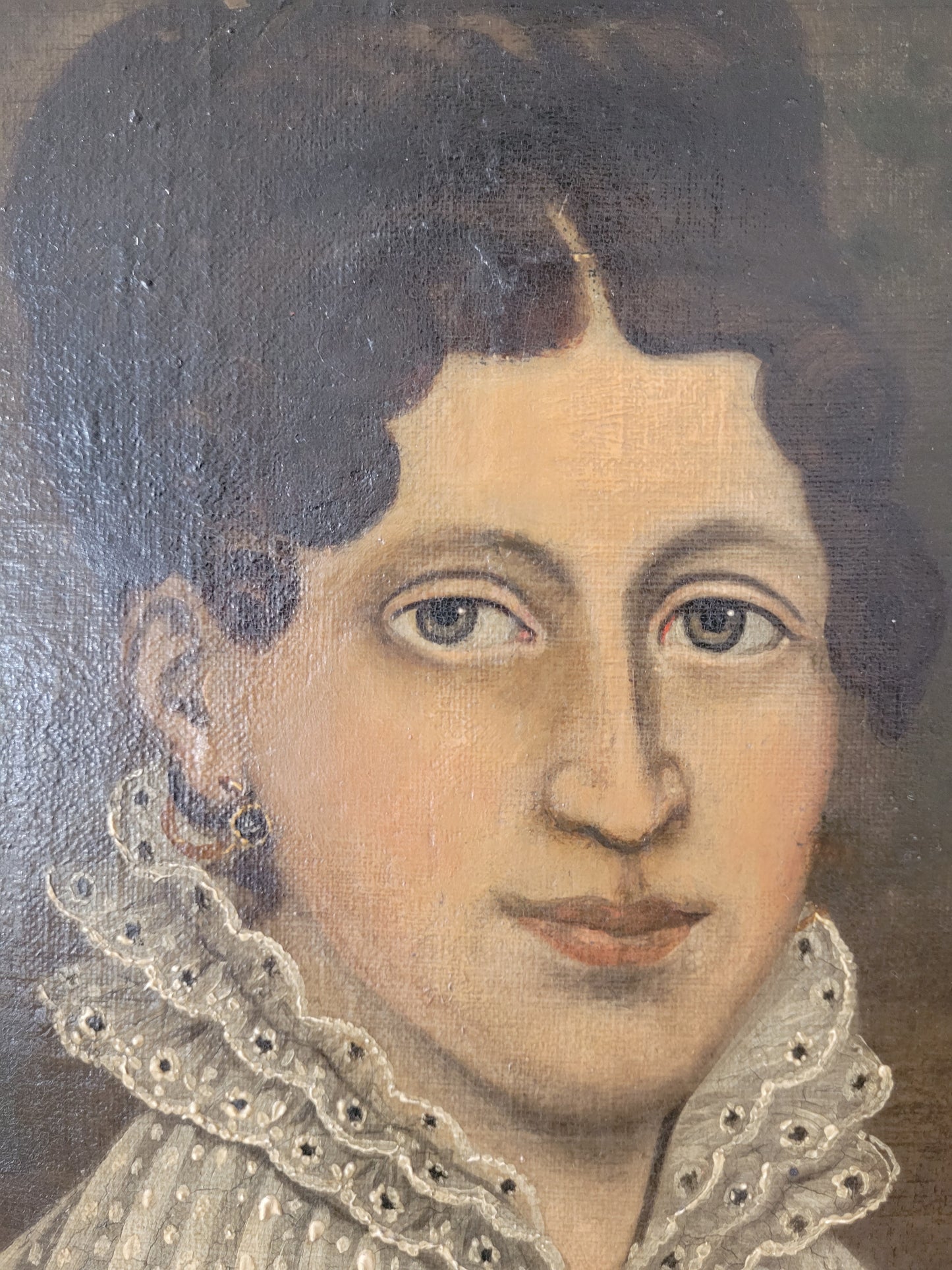 Europäische Schule (XX) Porträt einer Frau 45 x 35 cm