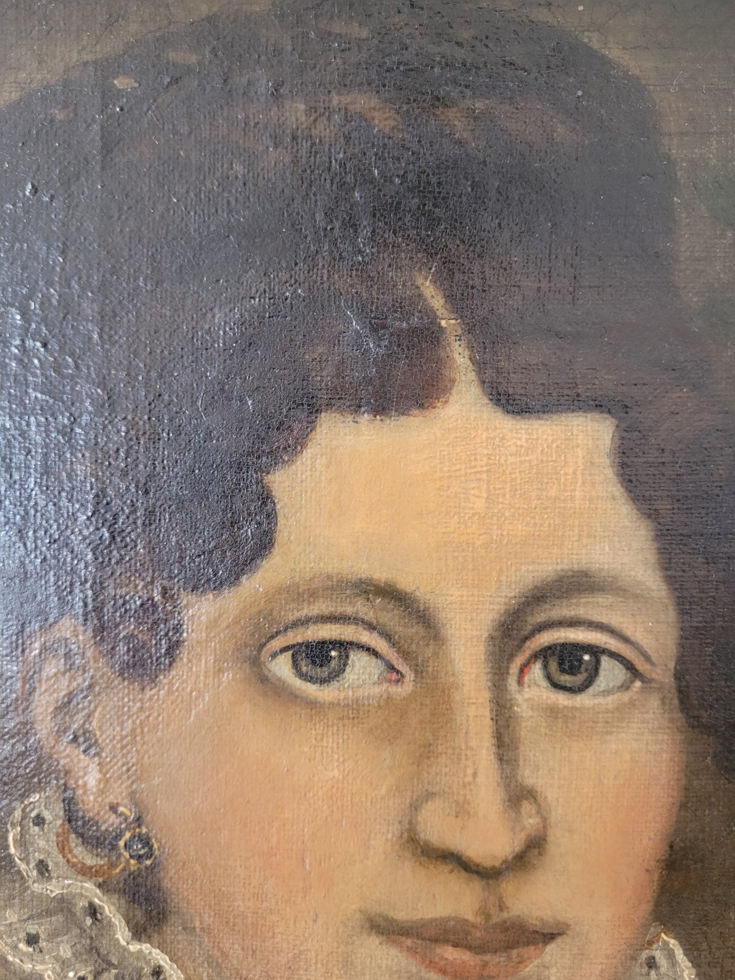 Europäische Schule (XX) Porträt einer Frau 45 x 35 cm