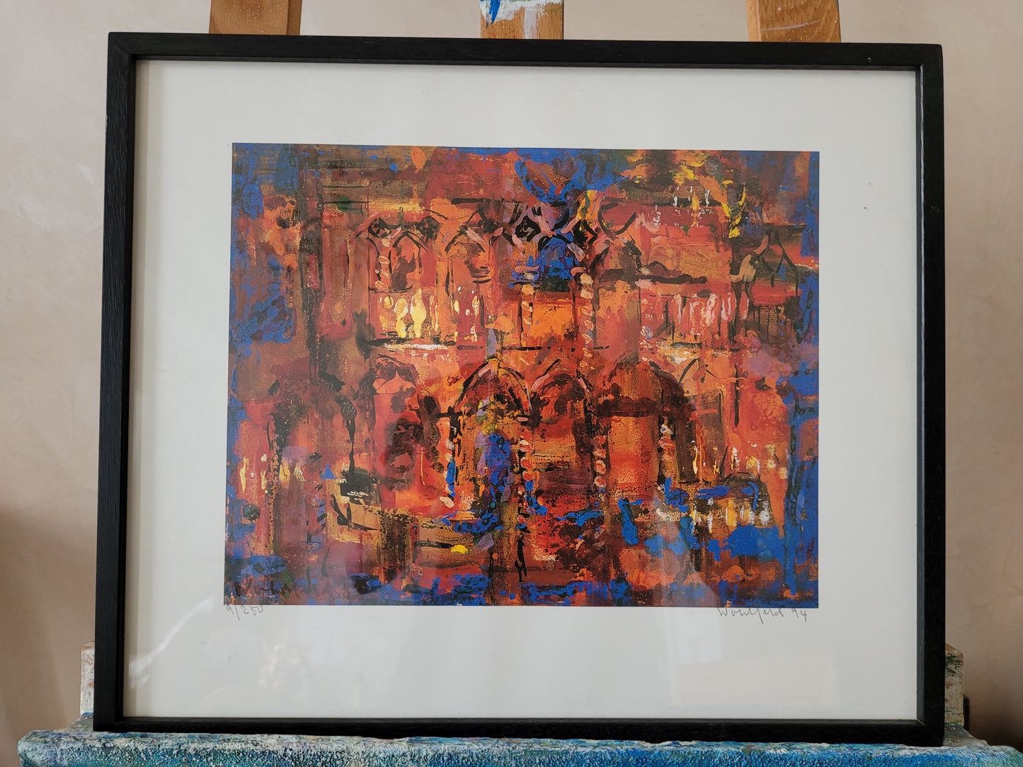 Exilkunst Abstraktes Kunstgemälde Grafik handsigniert 9/250