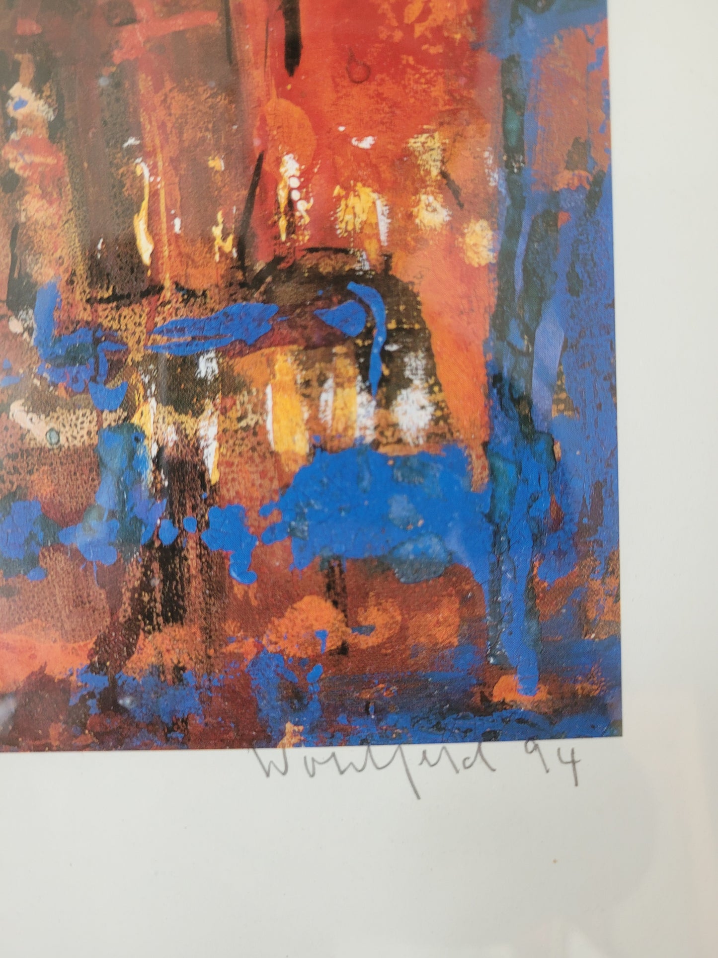 Exilkunst Abstraktes Kunstgemälde Grafik handsigniert 9/250