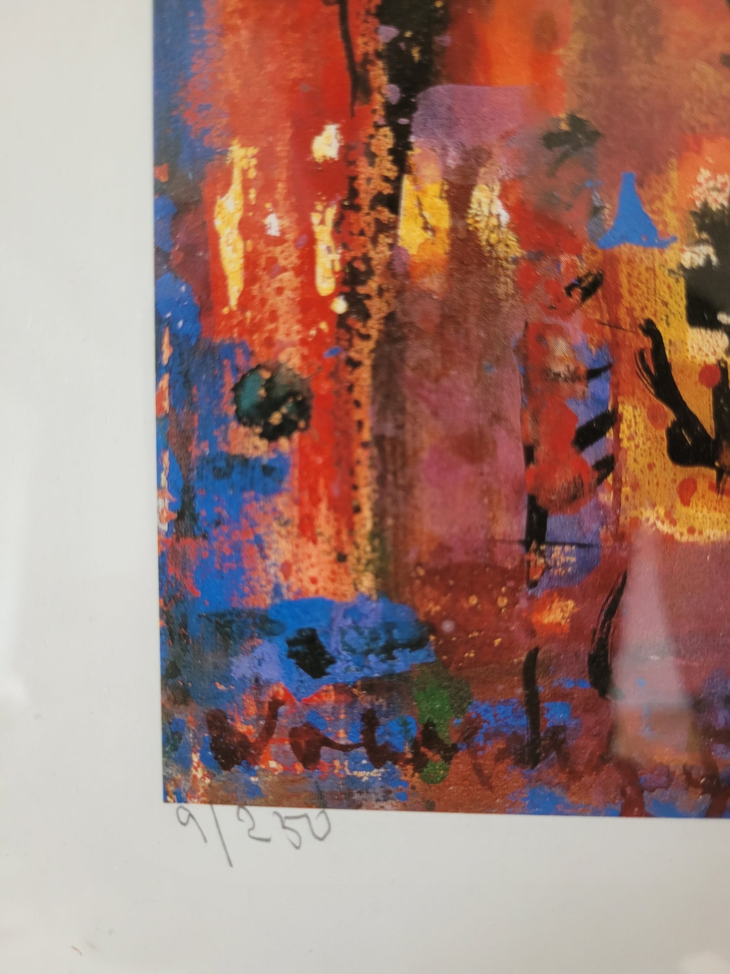 Exilkunst Abstraktes Kunstgemälde Grafik handsigniert 9/250