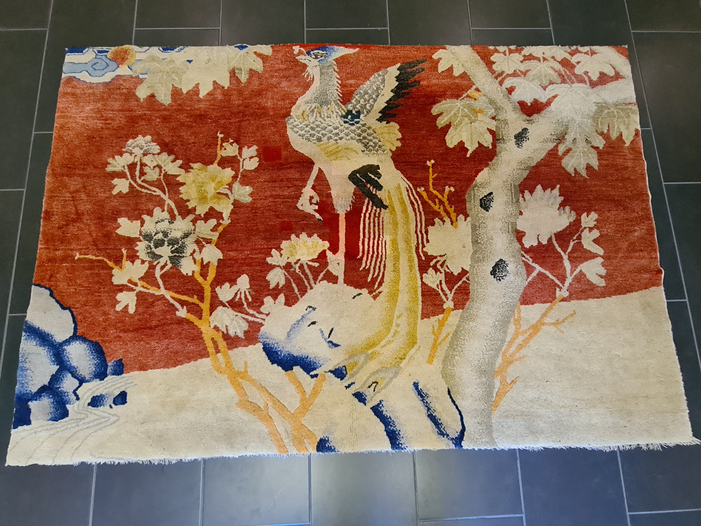 Handgeknüpfter Orientteppich Teppich China Art Déco 200X135cm