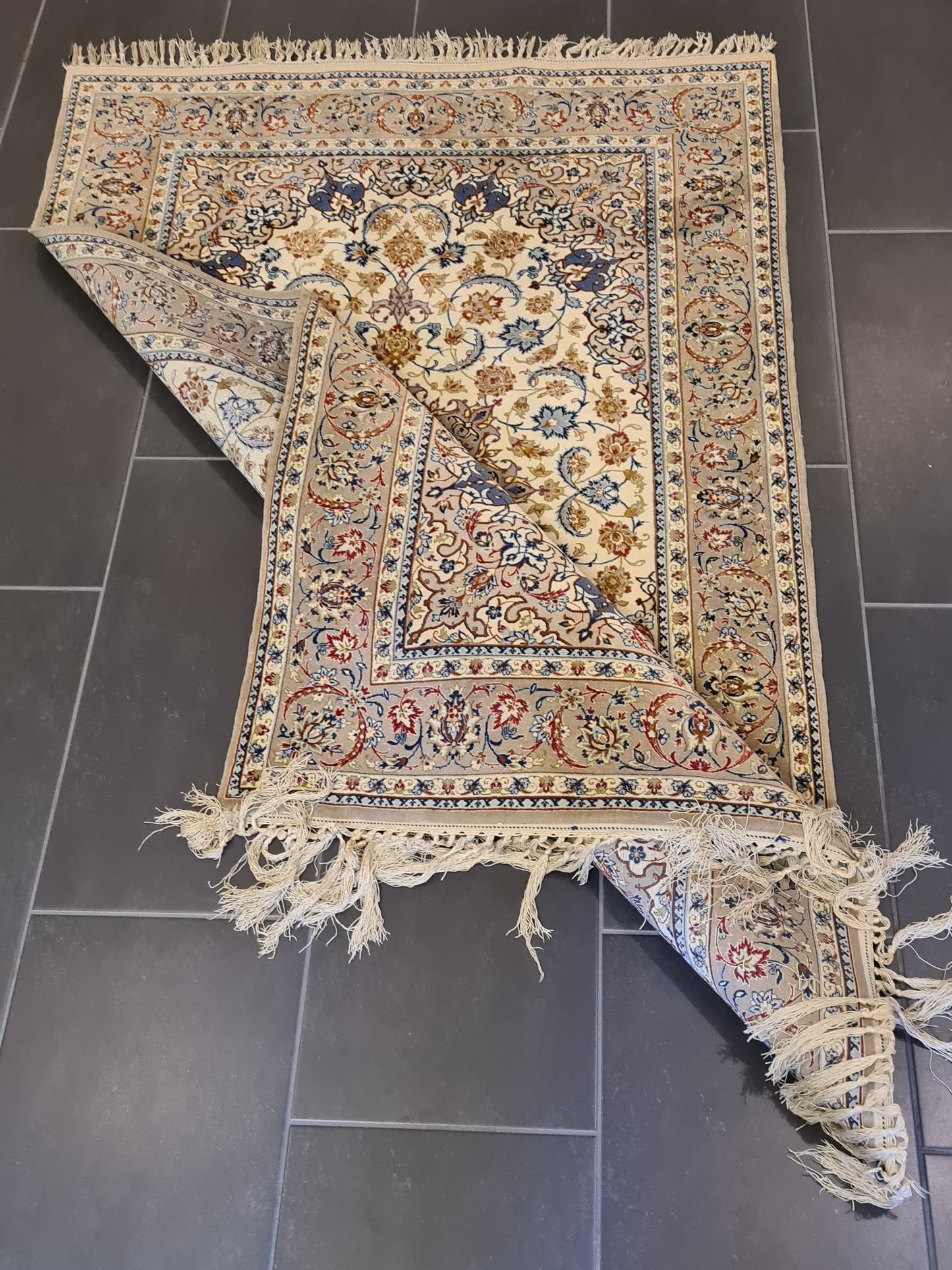 Feiner Handgeknüpfter Orientteppich - Perser Teppich Isfahan 161X106cm