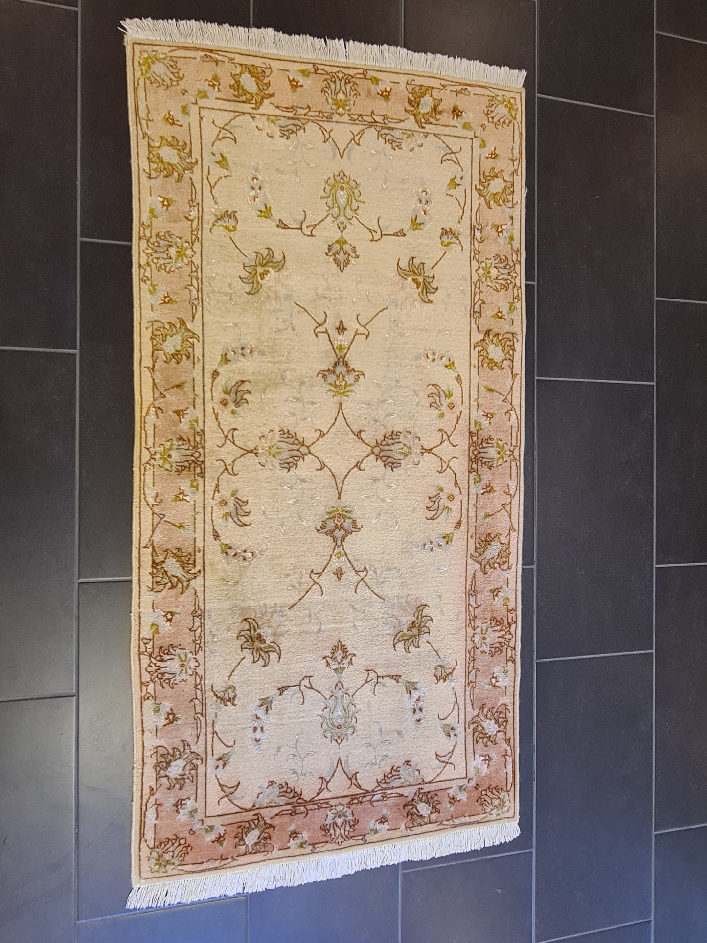 Königlicher Handgeknüpfter Orientteppich - Perser 50 Raj Täbris Teppich 154x79cm