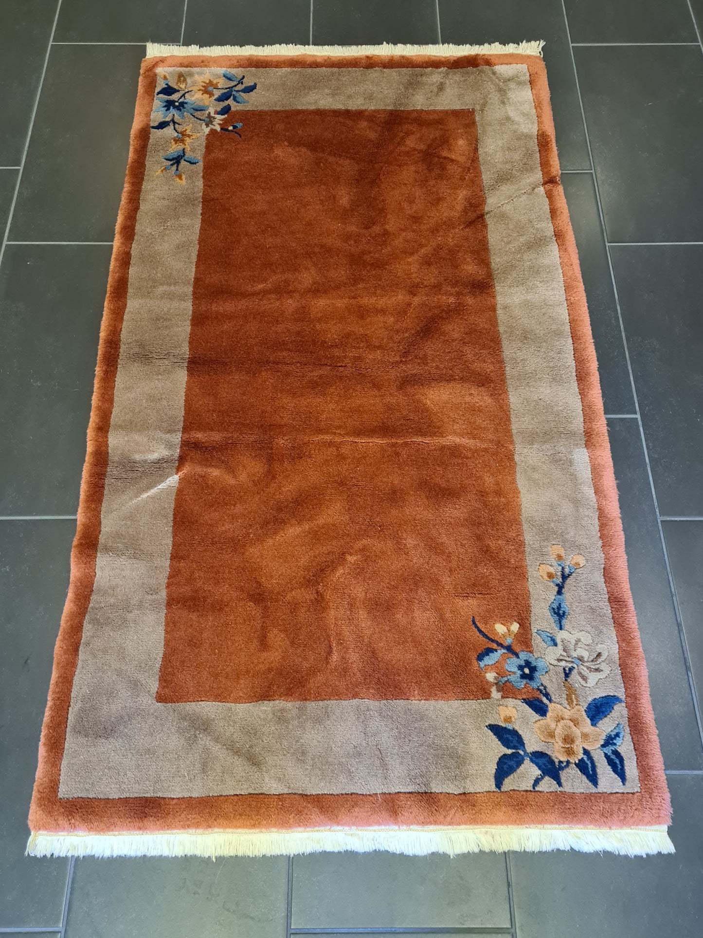 Antiker Handgeknüpfter Orientteppich - China Peking Teppich 165x93cm