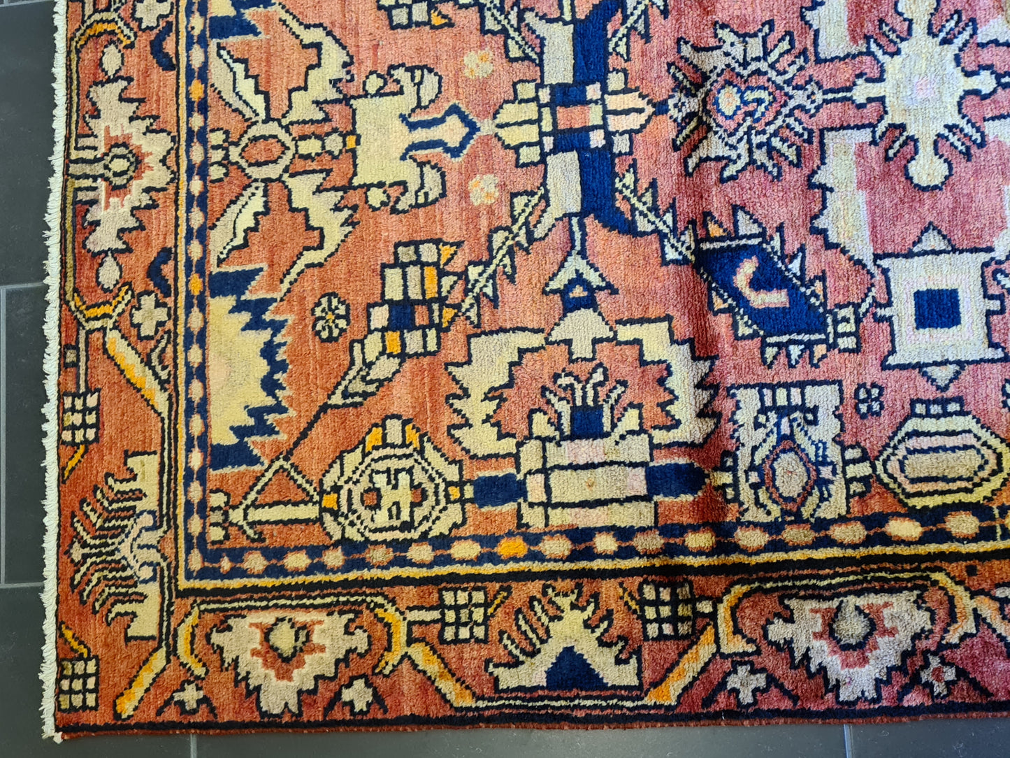 Antiker Handgeknüpfter Orientteppich - Perser Teppich Ziegler Mahal 162x102cm