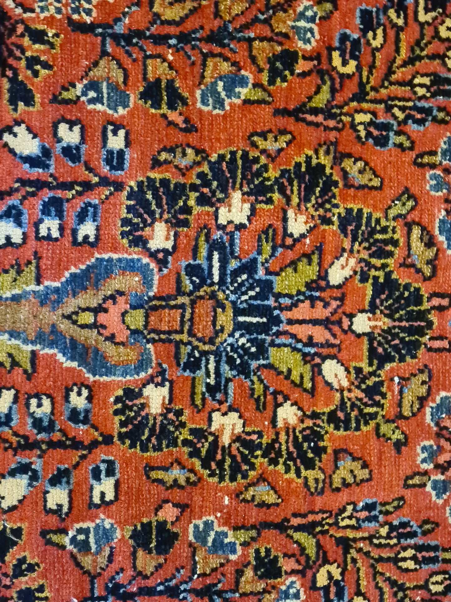 Antiker Handgeknüpfter Orientteppich - US Sarough Teppich 153x109cm