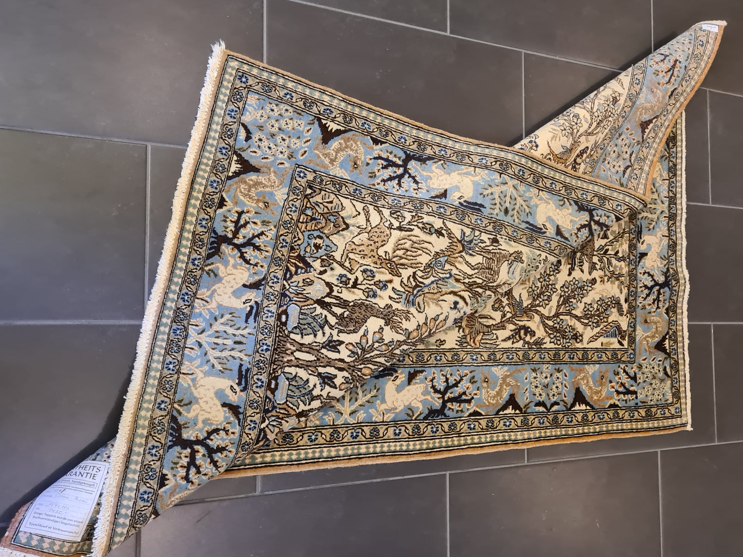 Königlicher Handgeknüpfter Orientteppich - Ghoum Teppich 159x109cm