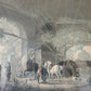 Grafik „Der Pferdestall“ Nach P.Wouwerman 50x60 cm