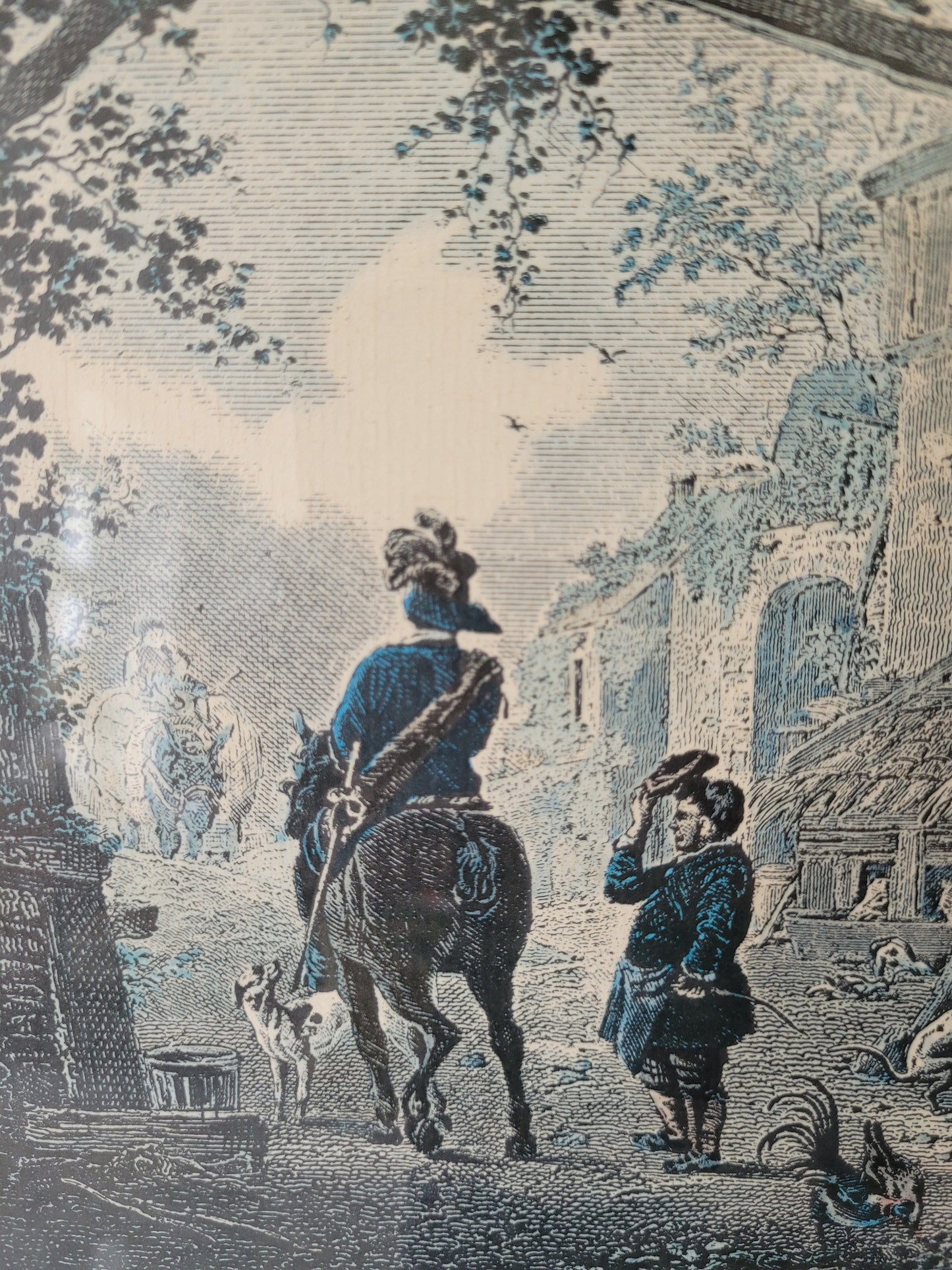 Grafik „Der Pferdestall“ Nach P.Wouwerman 50x60 cm