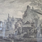 Kupferstich nach P.Wouwerman Lebendige Marktszene 50x60 cm