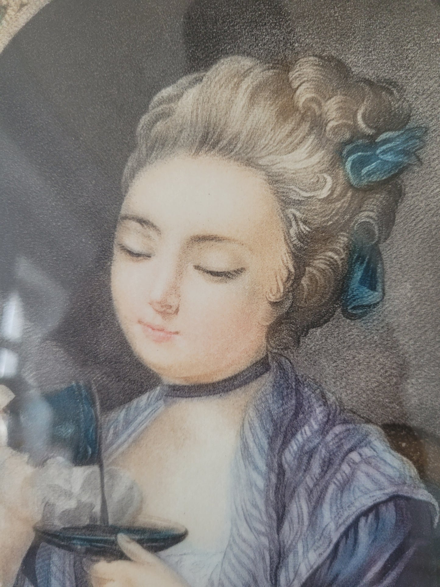 Grafik „Eine Frau, die Kaffee einschenkt“ (Louis Marin Bonnet)