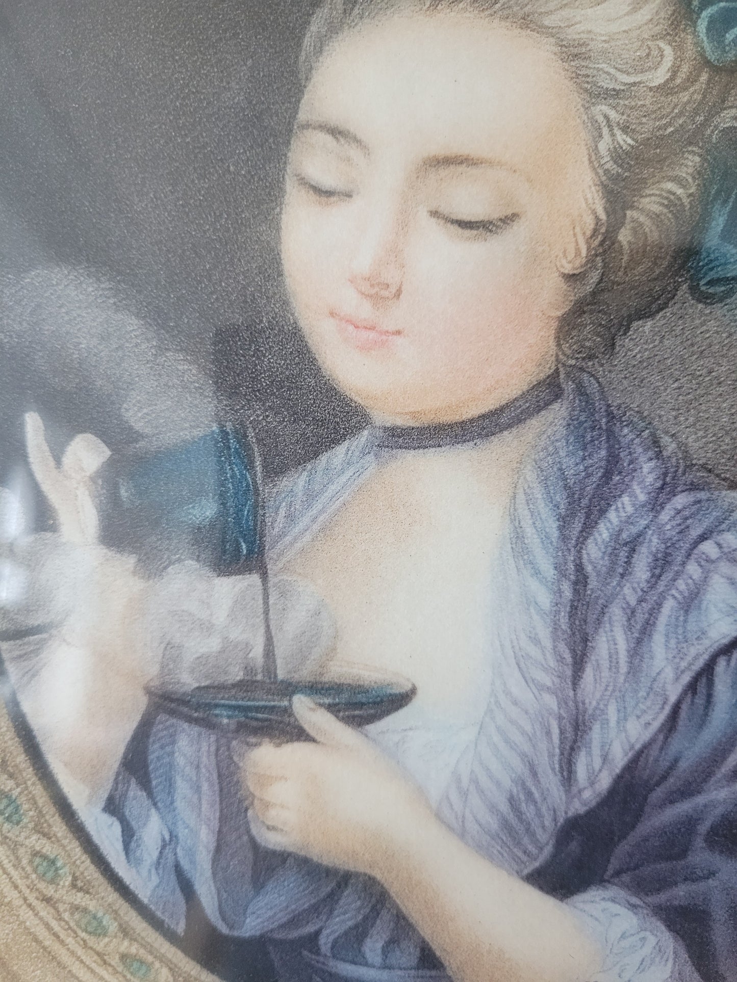 Grafik „Eine Frau, die Kaffee einschenkt“ (Louis Marin Bonnet)